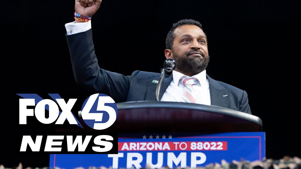Kash Patel speaks to crowd during Trump's Inauguration Day