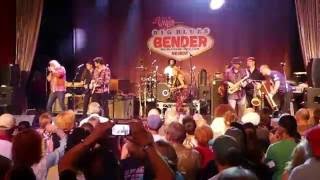 Anne Harris rocking out with Tab Benoit, Johnny Sansone and more! Big Blues Bender 2016