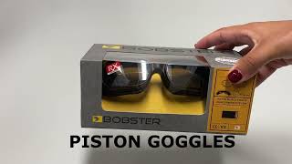 Motocyklové brýle BOBSTER PISTON matný černý rám, amber čočky 