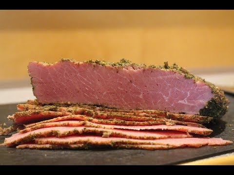 Hausgemachtes Pastrami aus der Rinderbrust