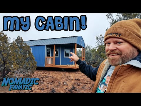 My Tiny Off-Grid Cabin Shed is Delivered to Tater Acres!!!