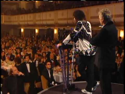 Queen accept award Rock and Roll Hall of Fame inductions 2001