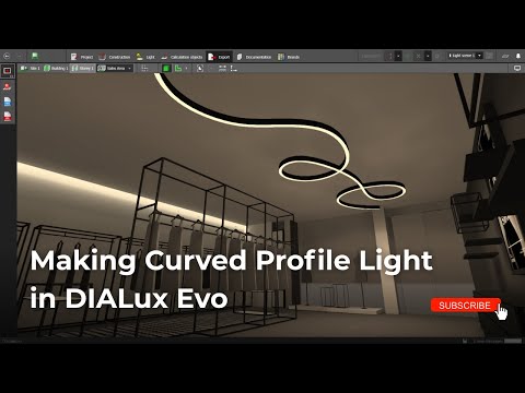 How to make Curved Linear Profile in DIALux Evo
