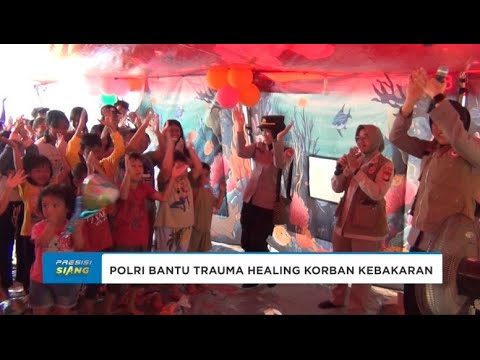 POLRI BANTU PEMULIHAN KONDISI PSIKOLOGIS KORBAN KEBAKARAN KALIANYAR