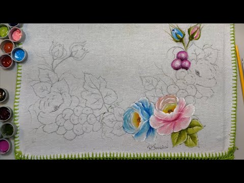 Roberto Ferreira - Let's Learn to Paint Roses and Grapes - Part 1