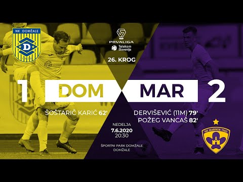 26.krog: Domžale - Maribor 1:2 ; Prva liga Telekom Slovenije 2019/2020