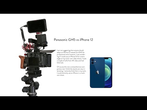Panasonic GH5 vs iPhone 12