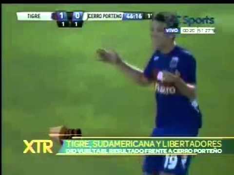 Tigre 4 - 2 Cerro Porteño Copa Sudamericana 2012