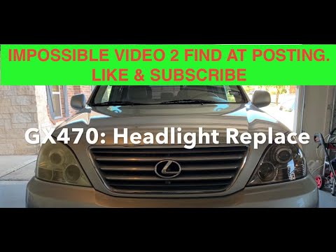 #LEXUS GX470: #HEADLIGHT #Replacement starts 0:14 Video Process!!! DEPO Sport Package Model