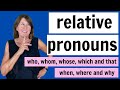 Relative Pronouns in English | WHO | WHOM | WHOSE | WHICH and THAT
