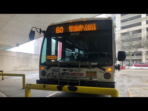 NFTA Bus Full Route 60 N.F.T.C Novabus LFS CNG 1802