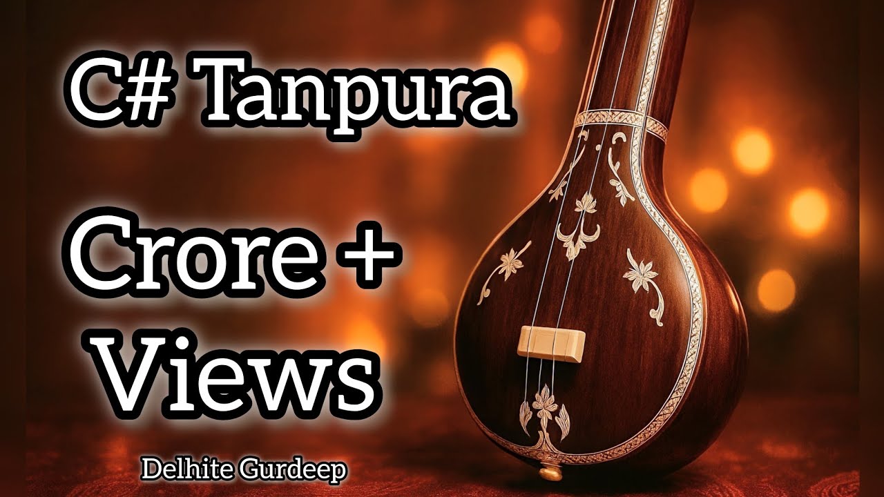 C# tanpura Best scale for male singing | original sound | Best for meditation