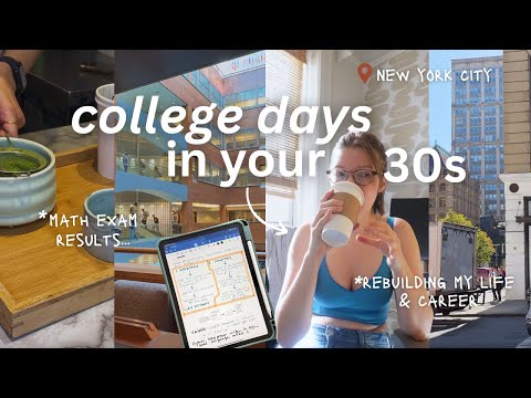 NYC COLLEGE DAYS IN MY LIFE *as an older student* ⎸ Getting exam results back...