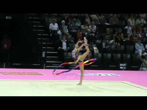 Nataly HAMRIKOVA (CZE) ribbon - 2011 Montpellier worlds qualifs