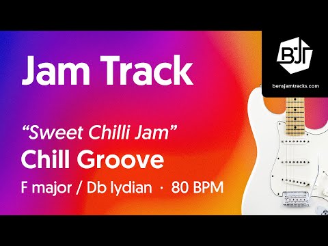 Chill Groove Jam Track in F major / Db lydian "Sweet Chilli Jam" - BJT #112