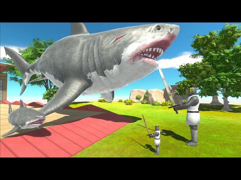 1.0 & 5.0 Aquatics vs Ancient Humans - Animal Revolt Battle Simulator ARBS