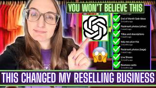 *GAME Changing* Ways i use CHAT GPT as a RESELLER! You Should Try these!