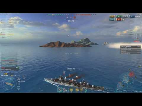WoWS 0.6.1.1 - Fletcher Finesse 163K Damage