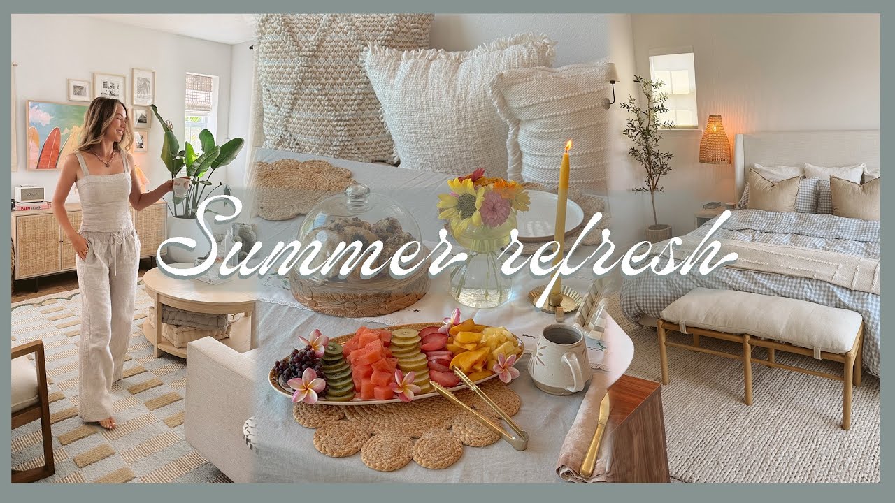 A SUMMER DAY | refreshing our home, wardrobe, & life ft. a Quince haul!