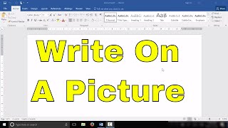 How To Write On A Picture In Microsoft Word-Tutorial