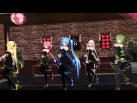 (MMD) Teto Kasane, Lily, Gumi, Hatsune Miku. IA - Sexy Love