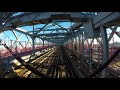 ⁴ᴷ Riding a J NYC Subway Train across the Williamsburg Bridge to Brooklyn