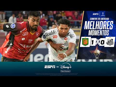 Gols e lances de Deportivo Cuenca x Santos