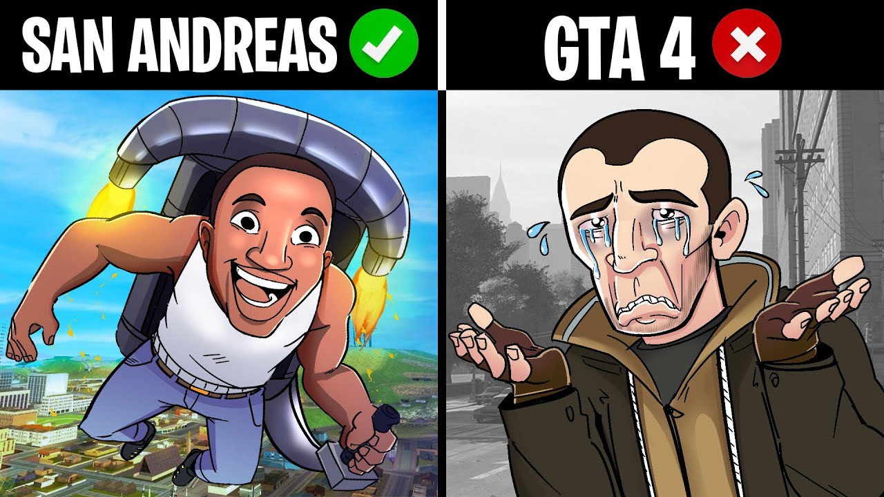 COISAS do GTA SAN ANDREAS que NÃO VOLTARAM no GTA 4