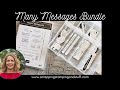 Hundreds Of Tags In Minutes With One Stamp & One Die - Stampin Up Many Messages Bundle