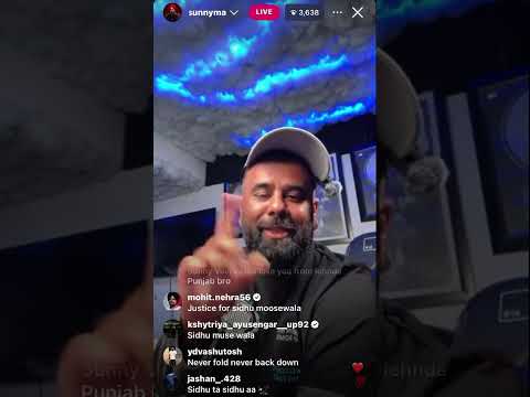 Sunny malton live on instagram || dekho kee keha controversy bare ☠️