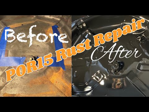 DIY Permanent Rust Repair using POR15 Rust Stop Kit + Top Coat
