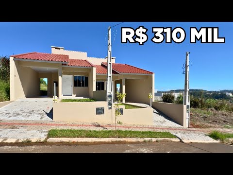 CASAS NOVAS A VENDA EM MARAVILHA/SC - DOIS QUARTOS R$ 310 MIL CADA CASA