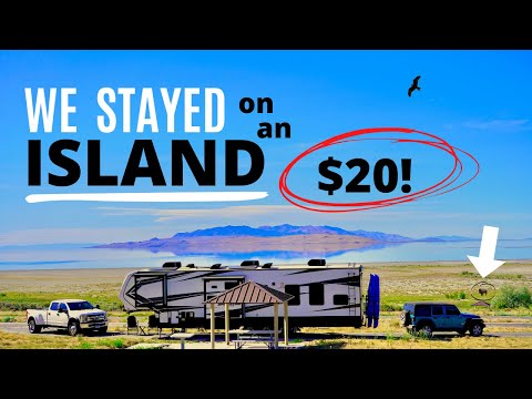RV ANTELOPE ISLAND STATE PARK! CAMPING ON THE GREAT SALT LAKE UTAH | $20/NIGHT