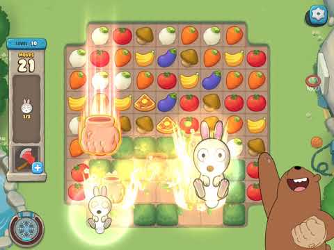 We Bare Bears - Match3 Repairs - Level 10 (by match3news.com)