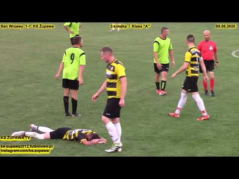 Skrót meczu: San Wrzawy - KS Żupawa (09.08.2020) Klasa "A" / 3.kolejka