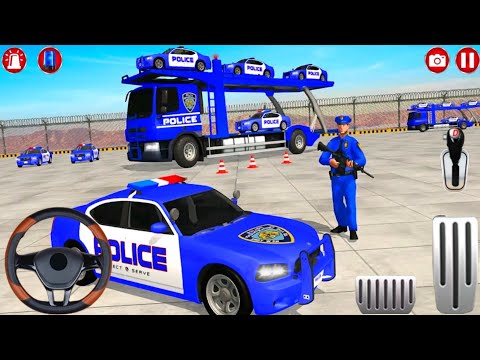 Grand Police Vehicles Transport Truck 🚛💥 Gameplay 01 || Police Games || Flash Simulator