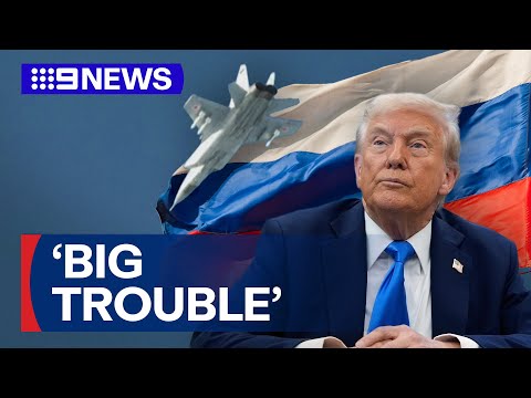 Donald Trump threatens Russia after military jets enter Estonia | 9 News Australia