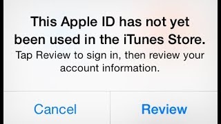 This Apple ID Has Not Yet Been Used in The the Itunes Store ! How to Fix 2018