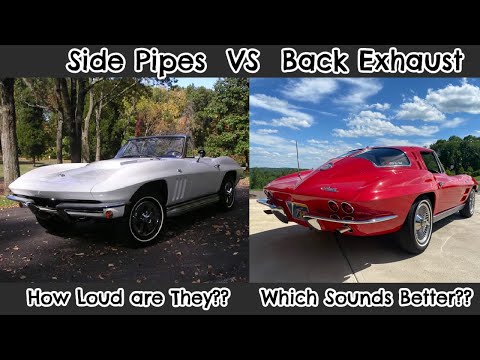 How much louder are C2 side pipes compared to back exhaust??  Exhaust selection advice.