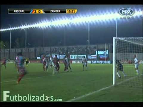 Arsenal de Sarandí 3 - Zamora 0. Copa Libertadores 2012.