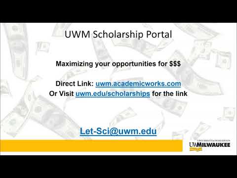 Uwm Scholarship Portal Tutorial