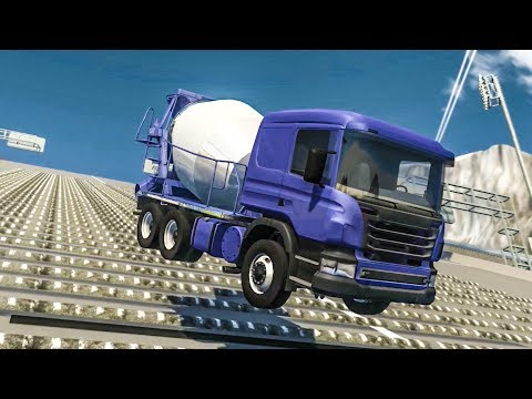 SPEEDBUMPS AT MAX SPEED #8 - BeamNG Drive Crashes