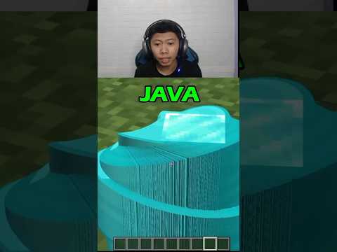 Difference between BEDROCK Vs JAVA in Minecraft #shorts