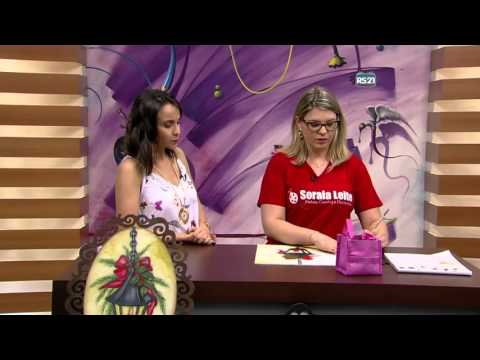 Mulher.com - 11/11/2015 - Pintura em mdf, lamparina de natal - Soraia Leite - PT1