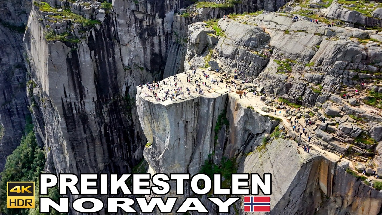 PREIKESTOLEN 🇳🇴 Pulpit Rock | Norway’s Most Spectacular Cliff | Drone Views & Walk 4K 60fps #norway