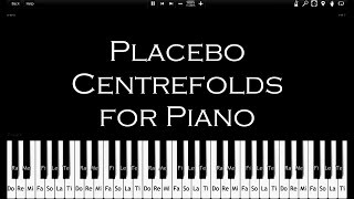 Placebo - Centrefolds - How To Play [100% Speed] - Synthesia - Piano Tutorial