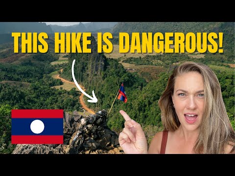 PONTO DE VISTA DE NAM XAY E LAGOAS AZUIS! Vang Vieng 🇱🇦 Laos Travel Vlog 2023