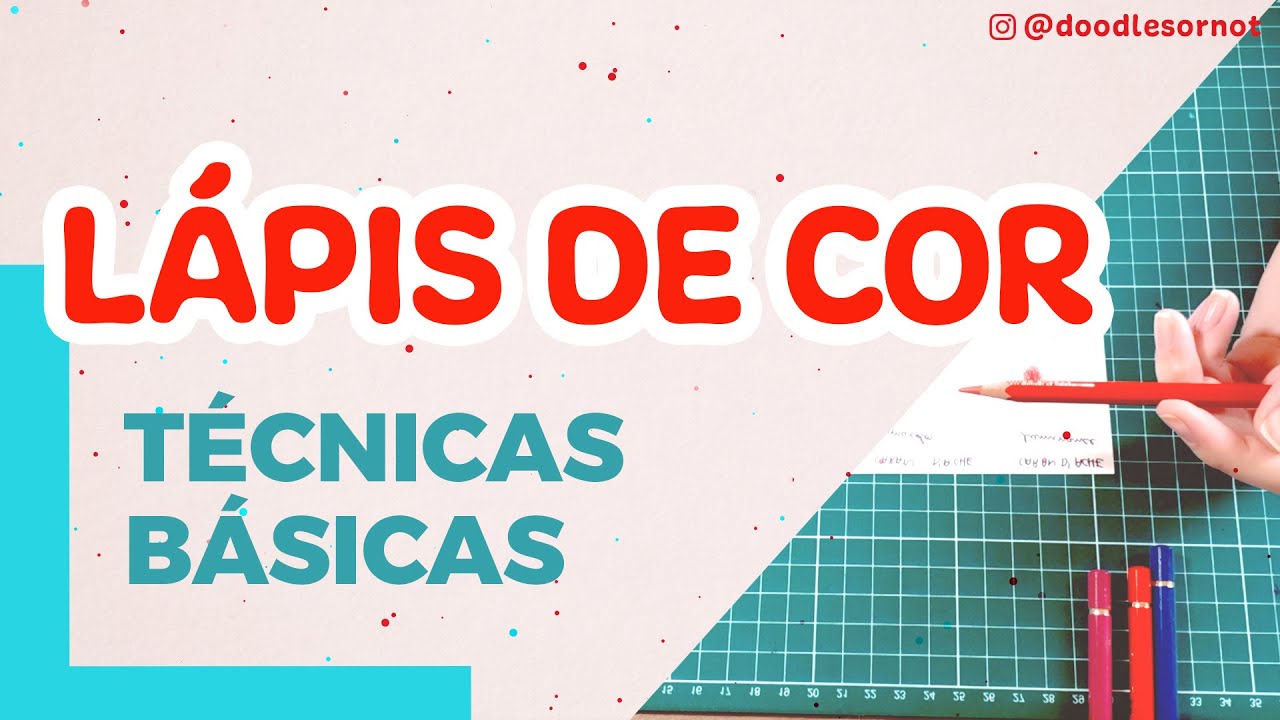 APRENDA TÉCNICAS BÁSICAS USANDO LÁPIS DE COR - Doodles or not