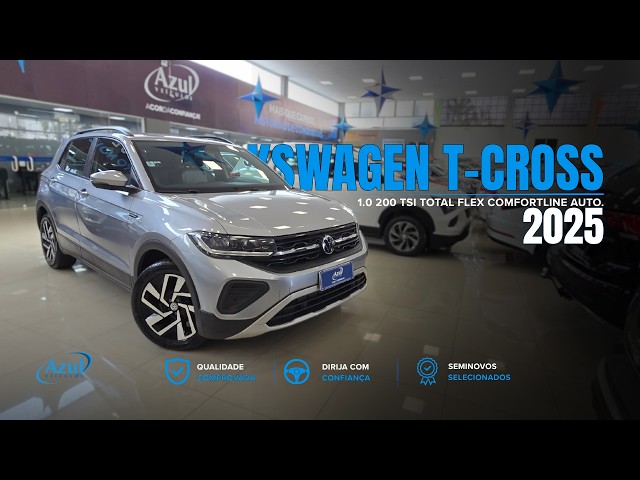 Vídeo VOLKSWAGEN T-CROSS 1.0 200 TSI TOTAL FLEX COMFORTLINE AUTOMÁTICO