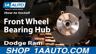 How to Replace Wheel Bearing & Hub Assembly 02-08 Dodge Ram 1500 Truck